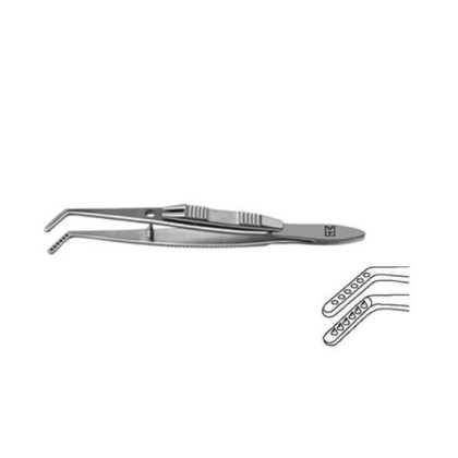 Пинцет для мышц по Джеймсону левый F-4140 ПТО Медтехника Фото товара Пинцет для мышц по Джеймсону левый F-4140 ПТО Медтехника