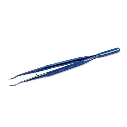 Пинцет для нитей, длина 160 мм, изогнутые бранши ПТО Медтехника Фото товара Пинцет для нитей, длина 160 мм, изогнутые бранши ПТО Медтехника