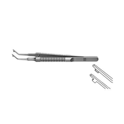 Пинцет для сгибания акриловых и силиконовых линз по Стейнерту F-7141 Фото товара Пинцет для сгибания акриловых и силиконовых линз по Стейнерту F-7141