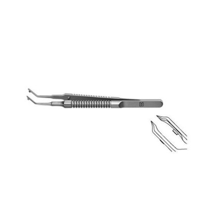 Пинцет для сгибания акриловых и силиконовых линз по Стейнерту F-7212 Фото товара Пинцет для сгибания акриловых и силиконовых линз по Стейнерту F-7212