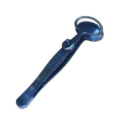 Пинцет для халазиона по Десмарресу, овальный F-5212 Фото товара Пинцет для халазиона по Десмарресу, овальный F-5212