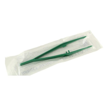 Пинцет одноразовый стерильный 190 мм, уп/50 шт Фото товара Пинцет одноразовый стерильный 190 мм, уп/50 шт