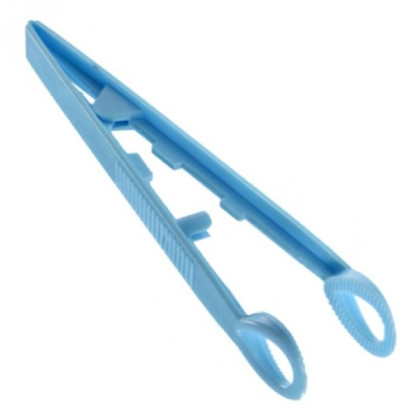 Пинцет окончатый полимерный одноразовый стерильный 125 мм Фото товара Пинцет окончатый полимерный одноразовый стерильный 125 мм