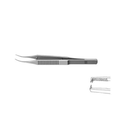 Пинцет роговичный по Бонну, изогнутый по радиусу F-1430 Фото товара Пинцет роговичный по Бонну, изогнутый по радиусу F-1430