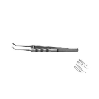 Пинцет фиксационный для трансплантации роговицы, изогнутый по радиусу F-2512 ПТО Медтехника Фото товара Пинцет фиксационный для трансплантации роговицы, изогнутый по радиусу F-2512 ПТО Медтехника