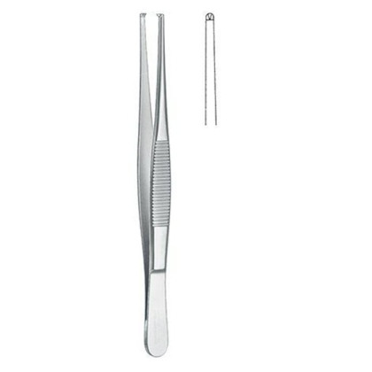 Пинцет хирургический, зубцы 1х2 KLS Martin Фото товара Пинцет хирургический, зубцы 1х2 KLS Martin
