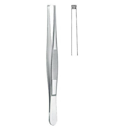 Пинцет хирургический, зубцы 2х3, 18 см KLS Martin Фото товара Пинцет хирургический, зубцы 2х3, 18 см KLS Martin