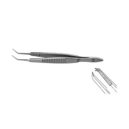 Пинцет шовный по Кастровьехо, изогнутый под углом F-6141 Фото товара Пинцет шовный по Кастровьехо, изогнутый под углом F-6141