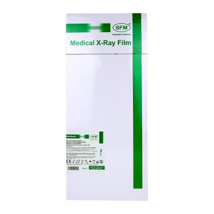 Фото товара Пленка медицинская для рентгенографии SFM общего назначения зеленочувствительная X-Ray GF, 18 х 43 см (100 листов)