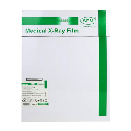 Фото товара Пленка медицинская для рентгенографии SFM общего назначения зеленочувствительная X-Ray GF, 30 х 30 см (100 листов)