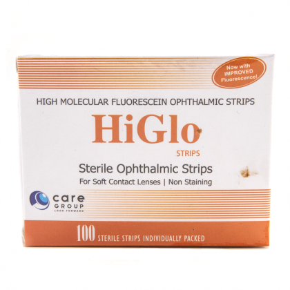 Полоски офтальмологические диагностические Higlo Strips №100 Фото товара Полоски офтальмологические диагностические Higlo Strips №100