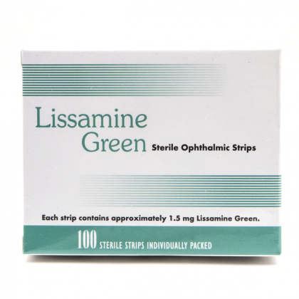 Полоски офтальмологические диагностические Lissamine Green №100 Фото товара Полоски офтальмологические диагностические Lissamine Green №100