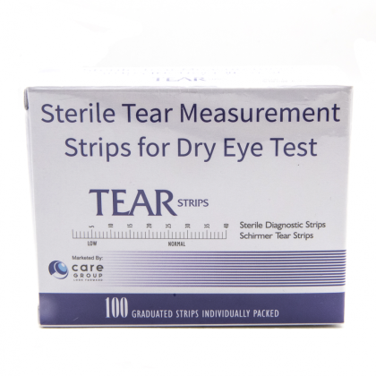 Полоски офтальмологические диагностические Tear Strips №100 Фото товара Полоски офтальмологические диагностические Tear Strips №100