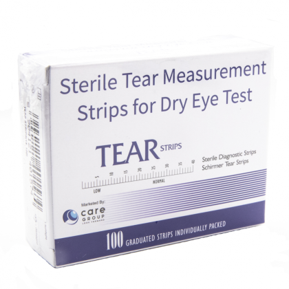 Полоски офтальмологические диагностические Tear Strips №100 Фото товара Полоски офтальмологические диагностические Tear Strips №100