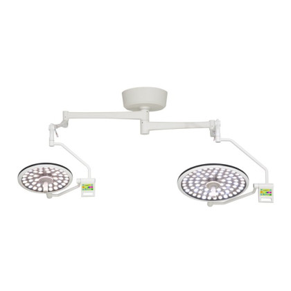 Потолочный двухблочный светодиодный операционный светильник Аксима-СД-100/100 Фото товара Потолочный двухблочный светодиодный операционный светильник Аксима-СД-100/100