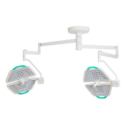 Потолочный двухблочный светодиодный операционный светильник Паналед 140/140, Аксима, Россия Фото товара Потолочный двухблочный светодиодный операционный светильник Паналед 140/140, Аксима, Россия