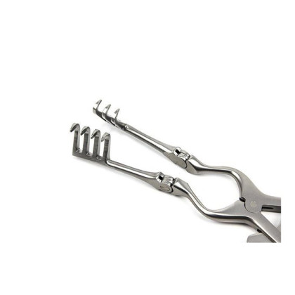 Фото товара Ранорасширитель с кремальерой 3 х 4 о/к 140 мм шарнирный, остроконечный