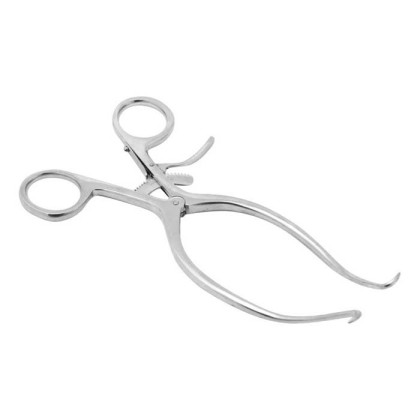 Ранорасширитель с кремальерой однозубый Фото товара Ранорасширитель с кремальерой однозубый