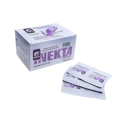 Салфетка инъекционная 110*125мм INEKTA, 100 шт/уп Фото товара Салфетка инъекционная 110*125мм INEKTA, 100 шт/уп