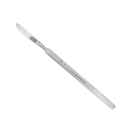 Скальпель глазной брюшистый малый СБ 130х20, Ворсма Фото товара Скальпель глазной брюшистый малый СБ 130х20, Ворсма