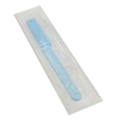 Скальпель хирургический одноразовый с пластмассовой ручкой Тип 1, лезвие остроконечное №13 Фото товара Скальпель хирургический одноразовый с пластмассовой ручкой Тип 1, лезвие остроконечное №13