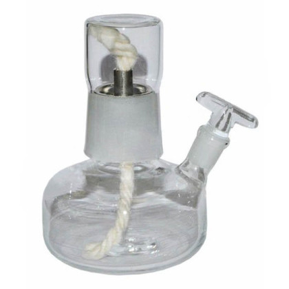 Спиртовка лабораторная стеклянная с тубусом СЛ-1-М-Т V=100 мл Фото товара Спиртовка лабораторная стеклянная с тубусом СЛ-1-М-Т V=100 мл