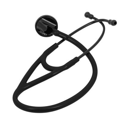 Стетоскоп Amrus 04-AM404 терапевтический с 1-сторонней головкой черный Фото товара Стетоскоп Amrus 04-AM404 терапевтический с 1-сторонней головкой черный