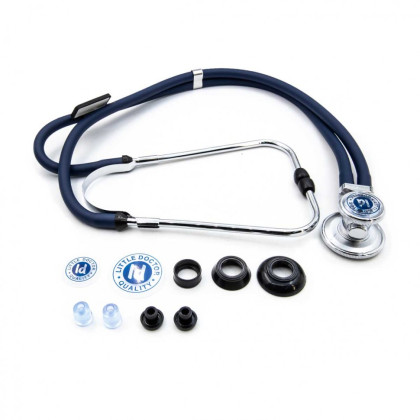 Стетоскоп LD Special 56 см, синий, Little Doctor Фото товара Стетоскоп LD Special 56 см, синий, Little Doctor
