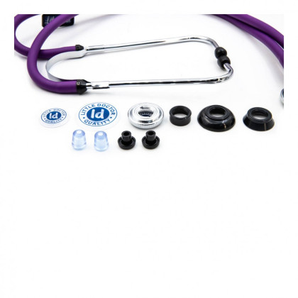 Стетоскоп LD SteTime, фиолетовый, Little Doctor Фото товара Стетоскоп LD SteTime, фиолетовый, Little Doctor