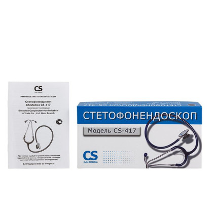 Стетофонендоскоп CS-417 синий, CS Medica Фото товара Стетофонендоскоп CS-417 синий, CS Medica