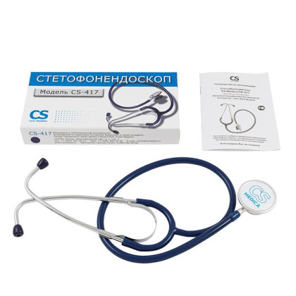 Стетофонендоскоп CS-417 синий, CS Medica Фото товара Стетофонендоскоп CS-417 синий, CS Medica