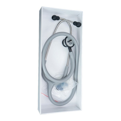 Стетофонендоскоп Бэби-Престиж ЛАЙТ KaWe неонатальный серый Фото товара Стетофонендоскоп Бэби-Престиж ЛАЙТ KaWe неонатальный серый