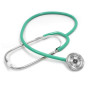 Фото товара Стетофонендоскоп СФ-01-«Адъютор» с односторонней фонендоскопической головкой с зелеными трубками
