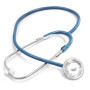 Стетофонендоскоп СФ-01-«Адъютор» с односторонней фонендоскопической головкой с синими трубками Фото товара Стетофонендоскоп СФ-01-«Адъютор» с односторонней фонендоскопической головкой с синими трубками