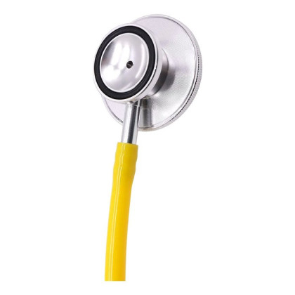 Стетофонендоскоп СФ-02-«Адъютор» с двусторонней фонендоскопической и стетоскопической головкой с желтыми трубками Фото товара Стетофонендоскоп СФ-02-«Адъютор» с двусторонней фонендоскопической и стетоскопической головкой с желтыми трубками