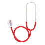 Фото товара Стетофонендоскоп СФ-02-«Адъютор» с двусторонней фонендоскопической и стетоскопической головкой с красными трубками