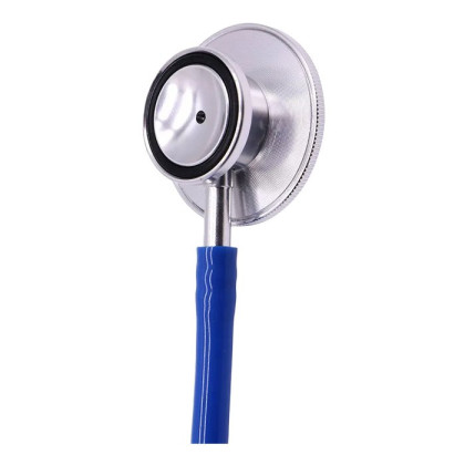 Фото товара Стетофонендоскоп СФ-02-«Адъютор» с двусторонней фонендоскопической и стетоскопической головкой с синими трубками