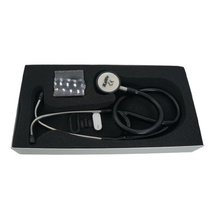 Стетофонендоскоп кардиологический Профи-Кардиолоджи черный, KaWe Фото товара Стетофонендоскоп кардиологический Профи-Кардиолоджи черный, KaWe