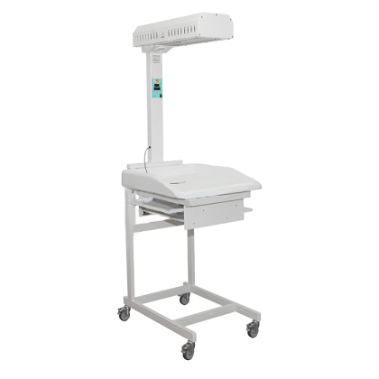 Стол для санитарной обработки новорожденных пеленальный с источником лучистого тепла Аист-1 Фото товара Стол для санитарной обработки новорожденных пеленальный с источником лучистого тепла Аист-1