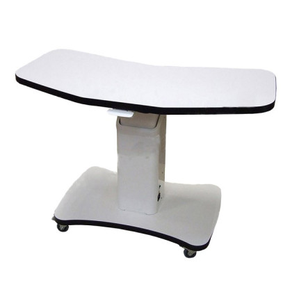 Столик приборный с электроприводом белый с черной окантовкой на 2 прибора Stern Lift СИ Фото товара Столик приборный с электроприводом белый с черной окантовкой на 2 прибора Stern Lift СИ