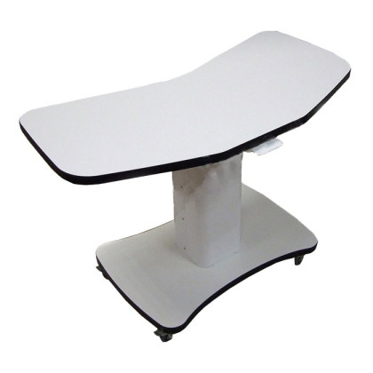 Столик приборный с электроприводом белый с черной окантовкой на 2 прибора Stern Lift СИ Фото товара Столик приборный с электроприводом белый с черной окантовкой на 2 прибора Stern Lift СИ