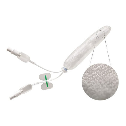 Фото товара Тампон для остановки носового кровотечения (эпистаксический) с баллоном и дыхательными путями, двухсторонний, 55мм