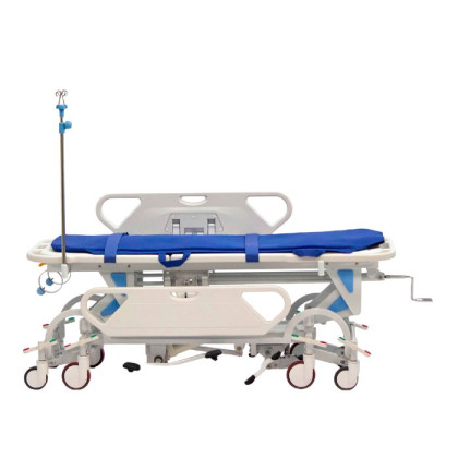 Фото товара Тележка-каталка для перевозки больных с механической системой регулировки высоты МЕТ ТВ-140