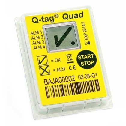 Термоиндикатор Кью-тэг Квад Q-tag QUAD одноразовый четырехпороговый Фото товара Термоиндикатор Кью-тэг Квад Q-tag QUAD одноразовый четырехпороговый