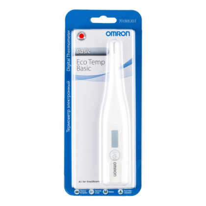 Термометр электронный Eco Temp Basic MC-246 Omron Фото товара Термометр электронный Eco Temp Basic MC-246 Omron