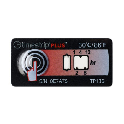 Фото товара Термохимический индикатор Таймстрип Плюс (12 часов / 0°C, 25°C, 30°C, 38°C)