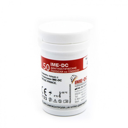Фото товара Тест-полоски (Полоски диагностические к глюкометру IME-DC PRINCE, уп. 50 шт.)