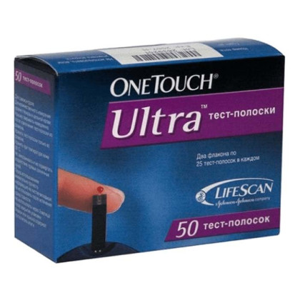 Фото товара Тест-полоски Уан Тач Ультра (One Touch Ultra) №50