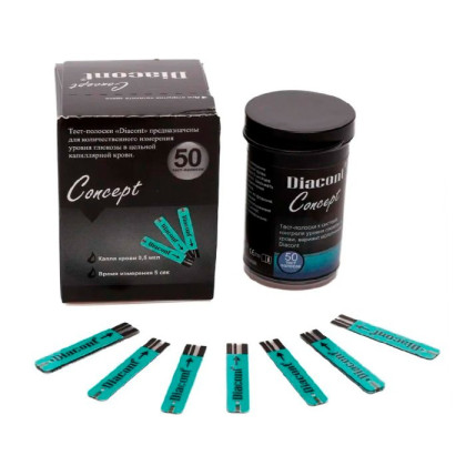 Фото товара Тест-полоски к глюкометру Diacont Concept (Диаконт Концепт) № 50