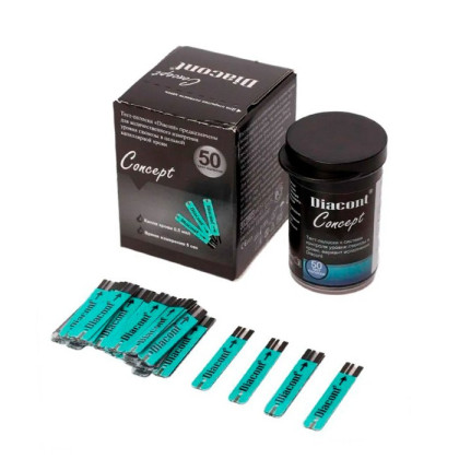 Фото товара Тест-полоски к глюкометру Diacont Concept (Диаконт Концепт) № 50